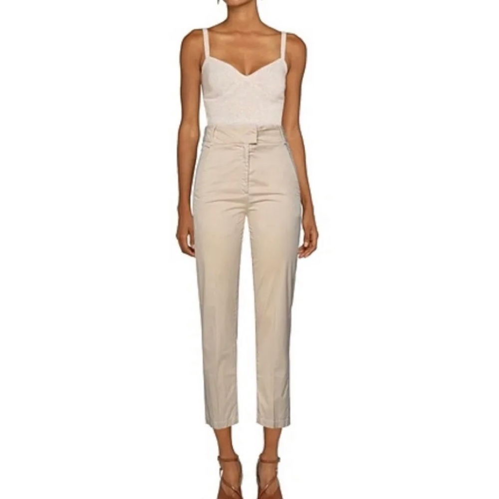 Ottod’ame Women’s Cotton Pants Sz. 29 Beige NWT